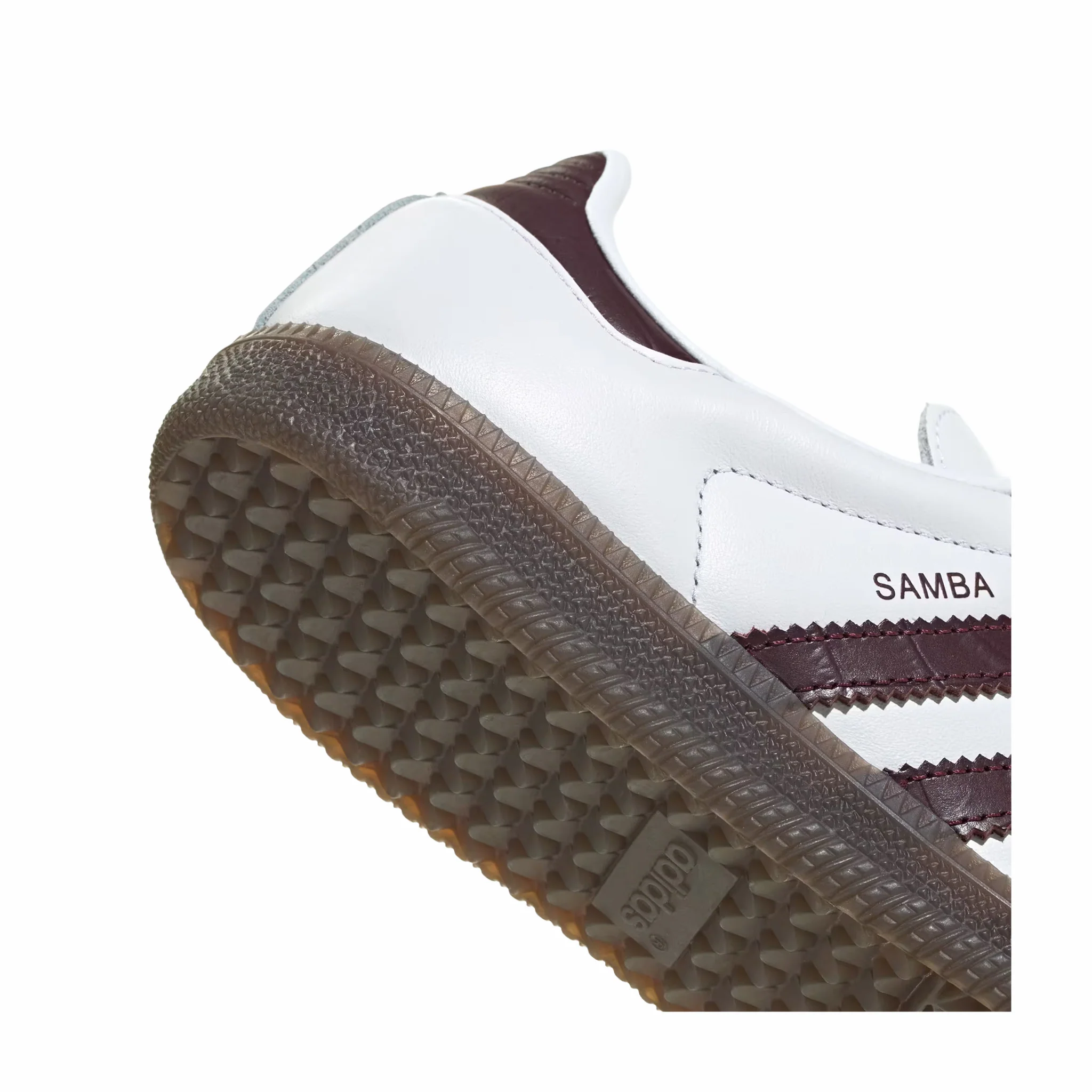 Adidas Women's Samba OG (Cloud White/Maroon/Gum) - Image 4