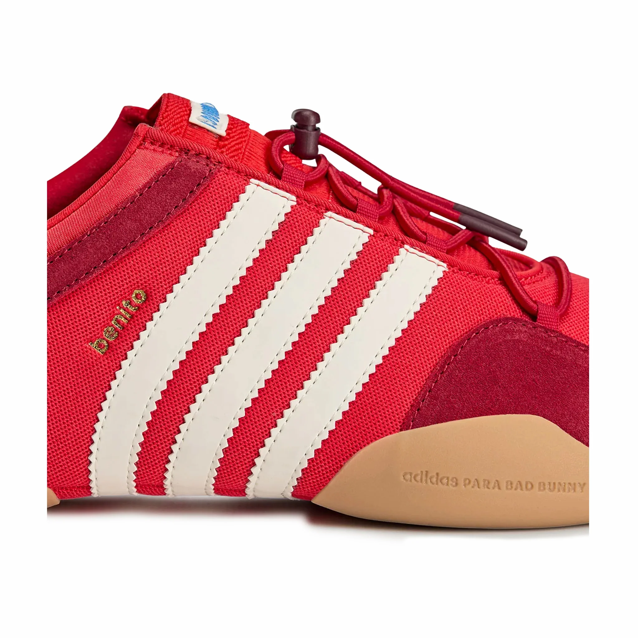 Adidas x Bad Bunny Unisex Ballerina “Flamboyan” (Vivid Red/Chalk White/Power Red) - Image 3
