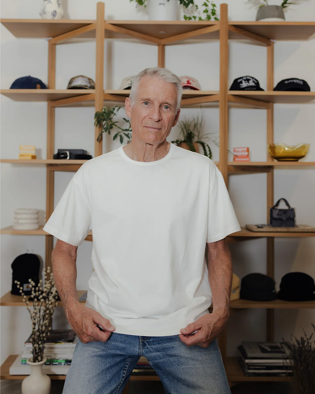 August "Basics" Cropped T-Shirt - 6.5oz 100% Cotton (Off White) - Image 6