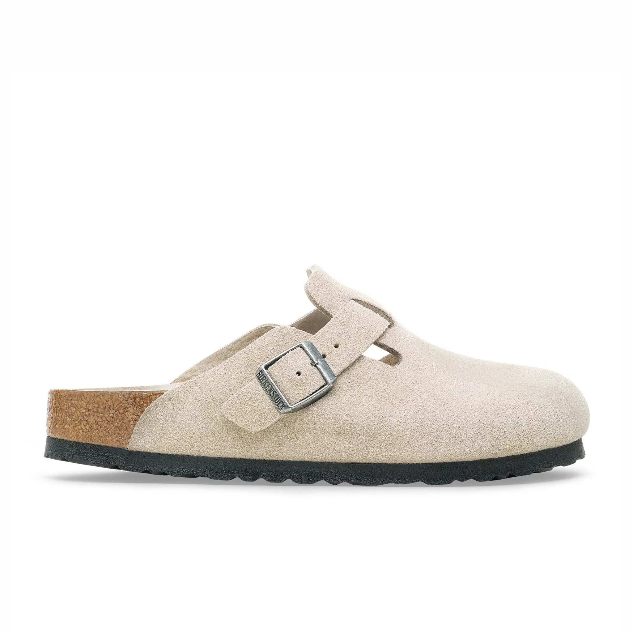 Birkenstock Women's Boston Suede Leather - Narrow (Oyster Tonal)
