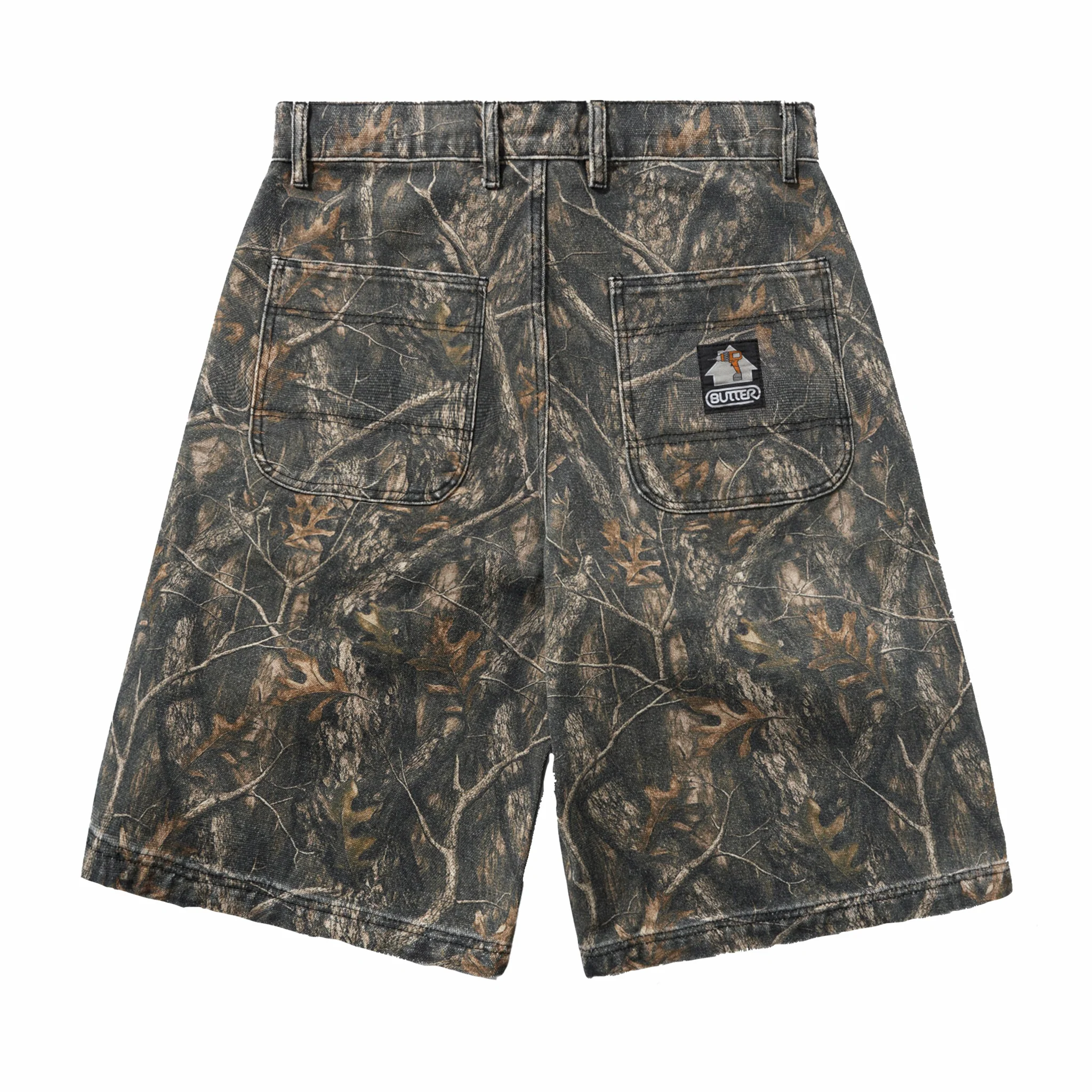 Butter Goods Work Shorts (Forest Camo) - Image 2