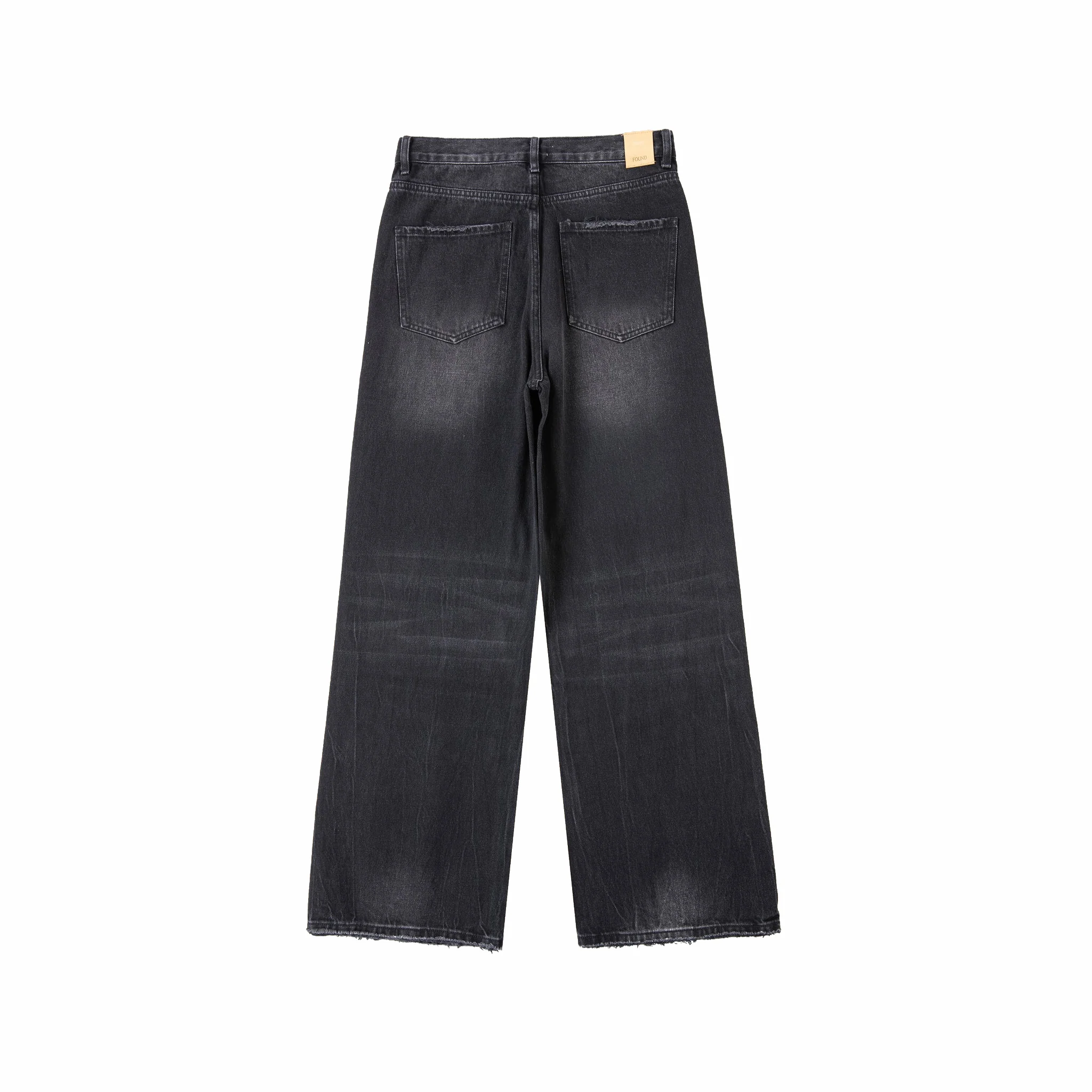 Found Lacy Baggy Jeans (Vintage Black) - Image 2