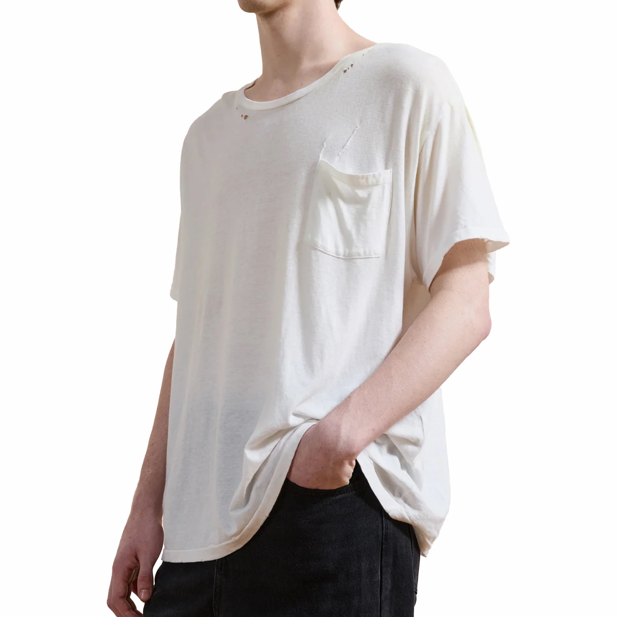 Found Weathered Pocket Tee (Faded Off-White) - Image 3