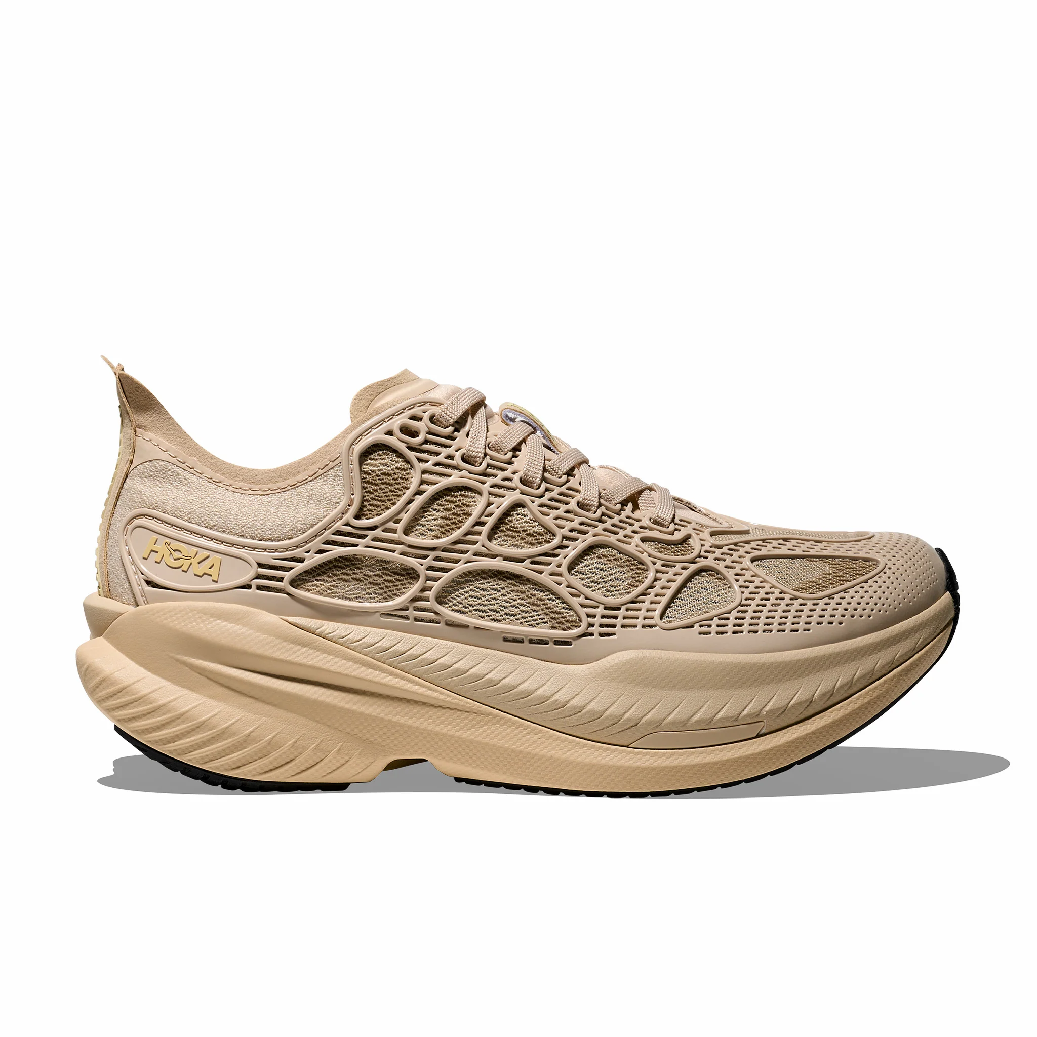 Hoka Men's Mach x Caged (Cream/Split Pea)