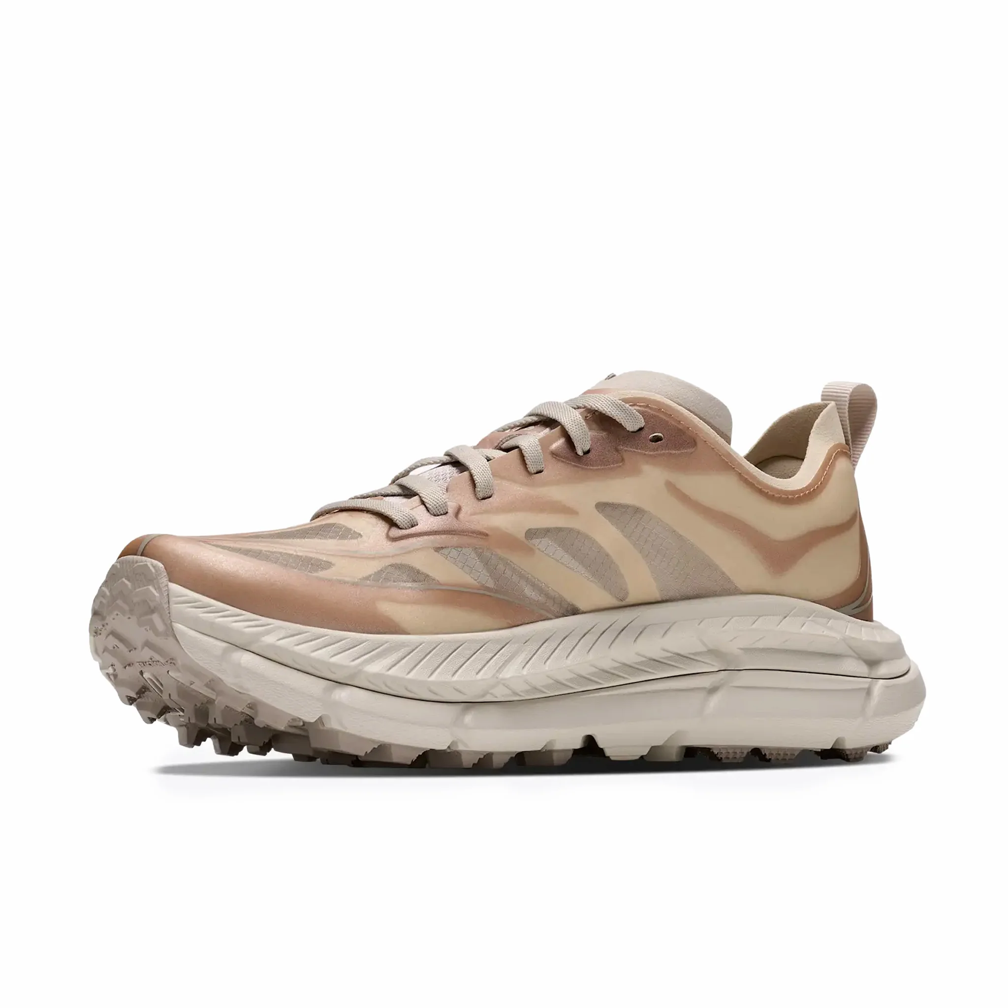 Hoka Men's Mafate Speed 4 Lite (Oat Milk/River Rock) - Image 4