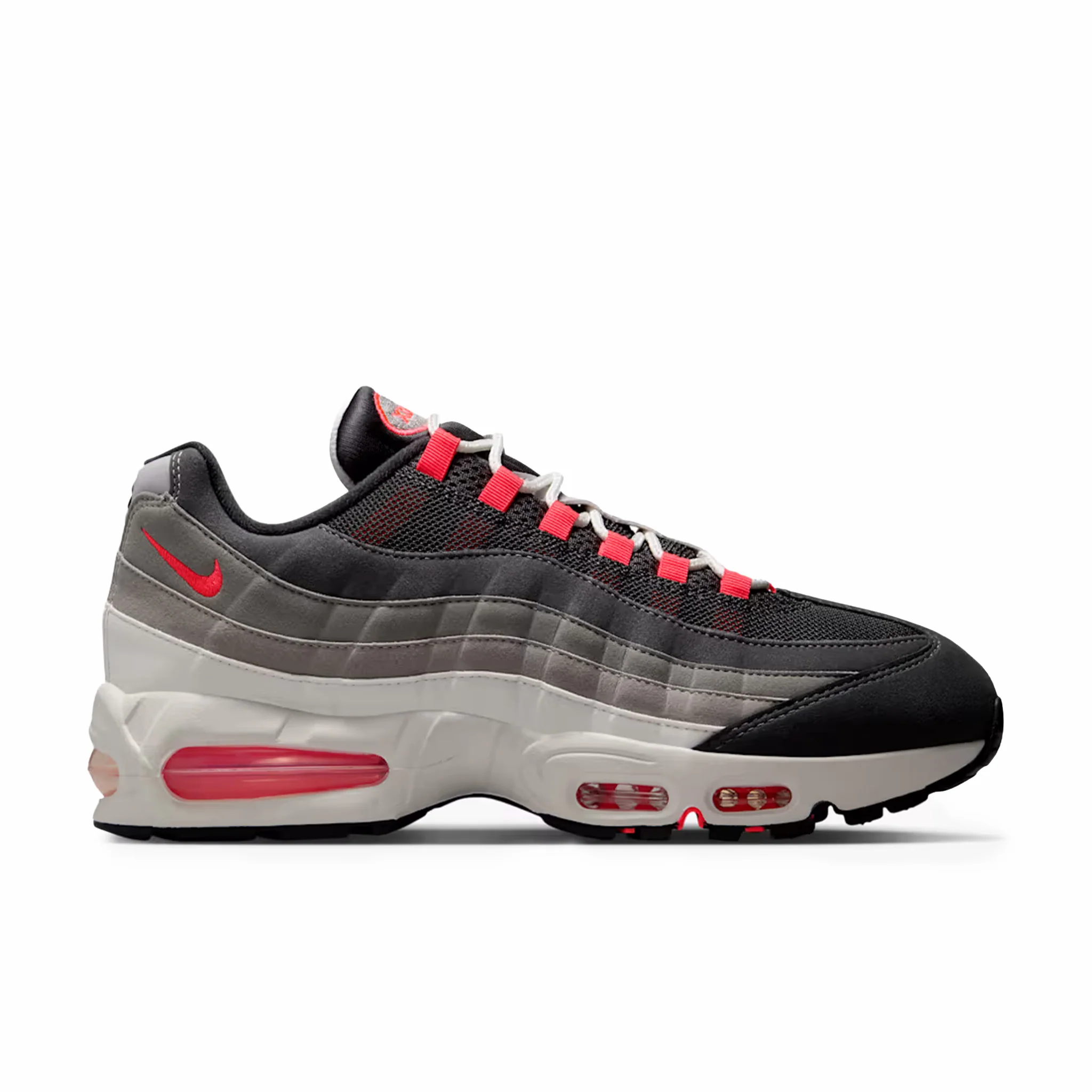 Nike Men's Air Max 95 Big Bubble "Solar Red" (Anthracite/Solar Red)