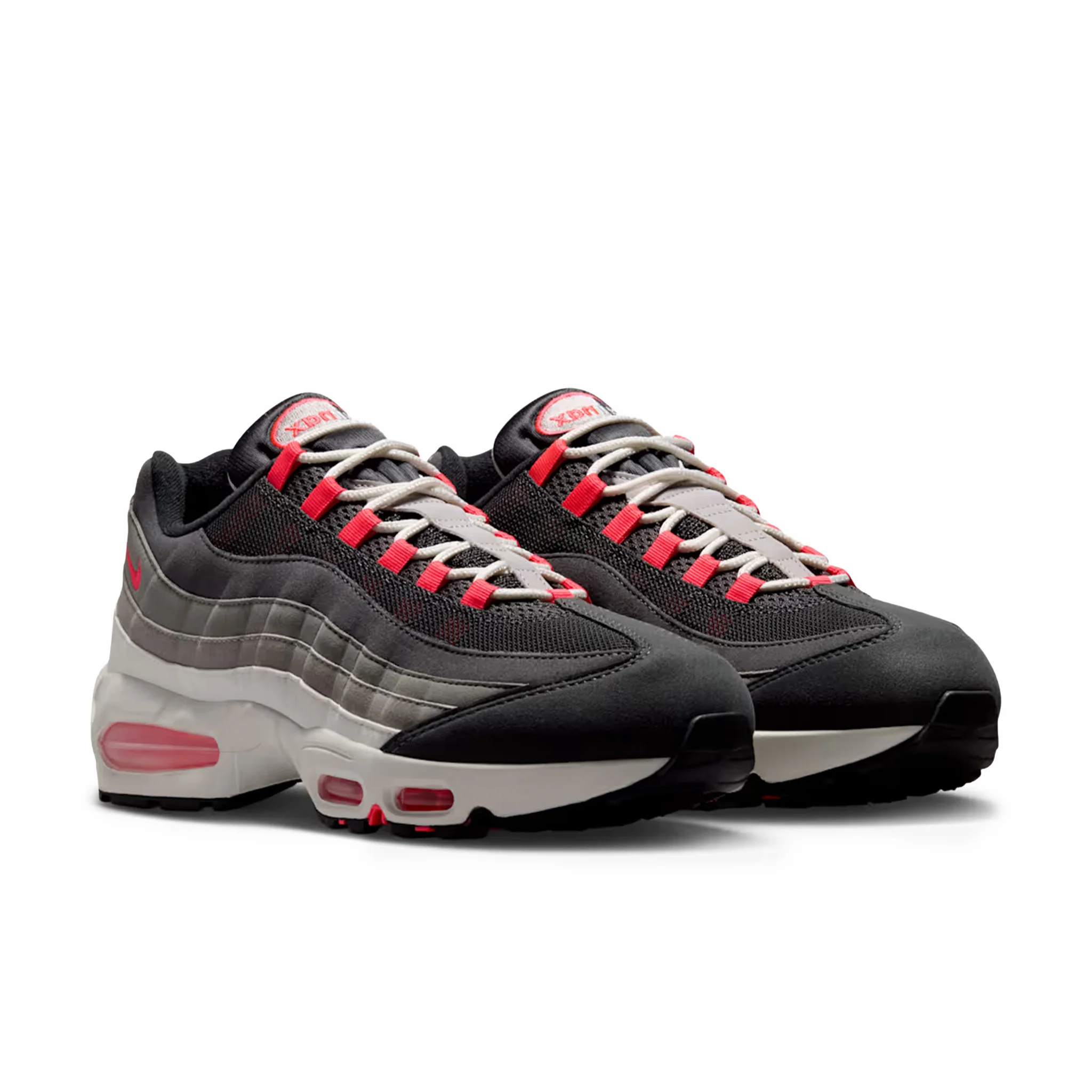 Nike Men's Air Max 95 Big Bubble "Solar Red" (Anthracite/Solar Red) - Image 2