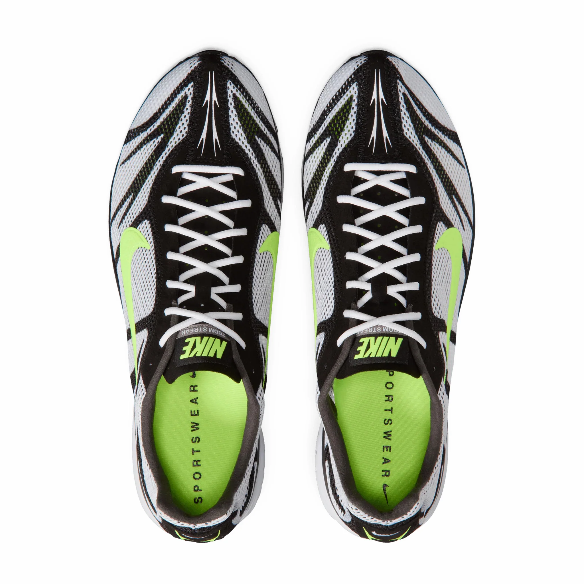 Nike Men's Zoom Streak 3 (White/Volt-Flat Pewter-Black) - Image 3