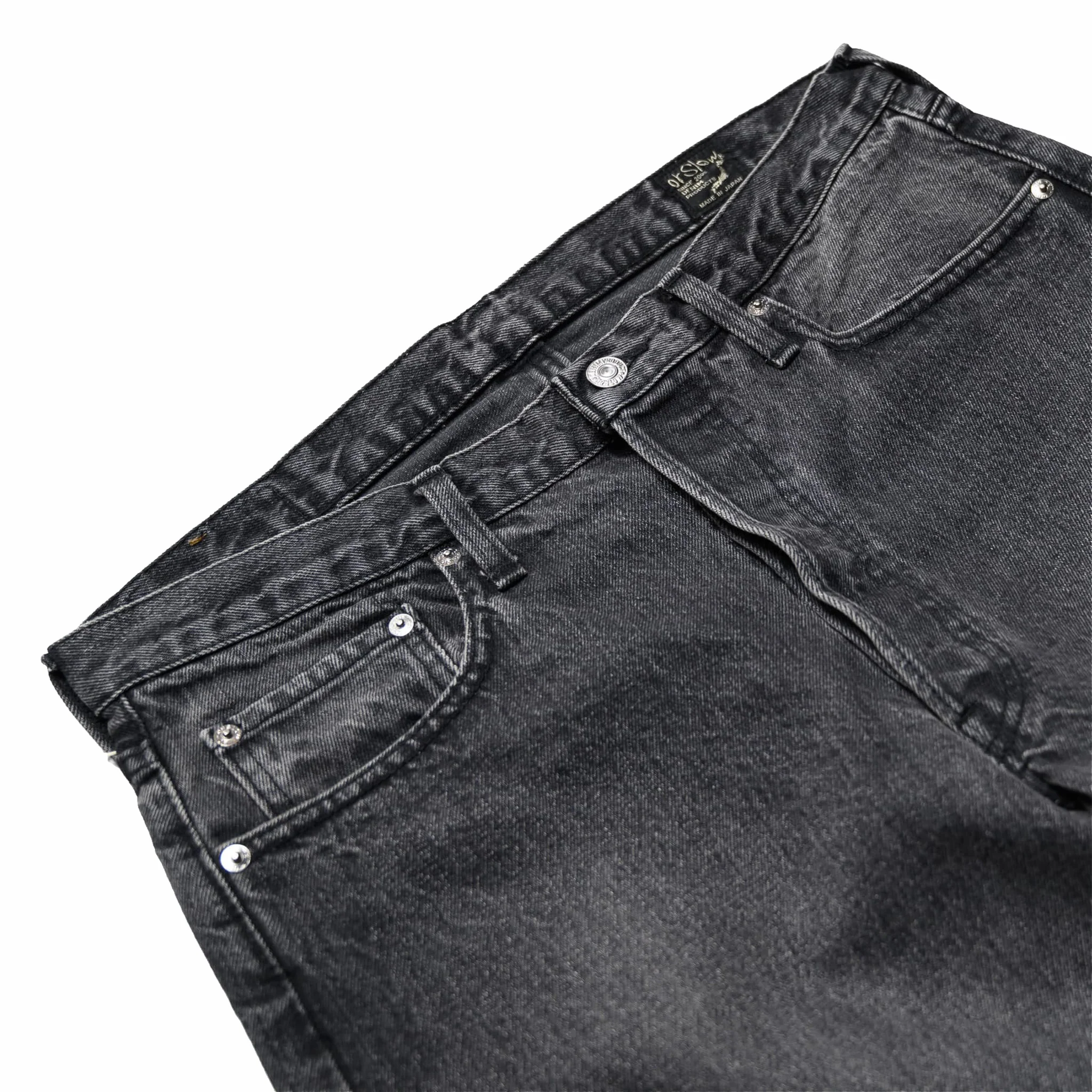 OrSlow 105 90's Black Denim - Standard Fit (Black Stone) - Image 3