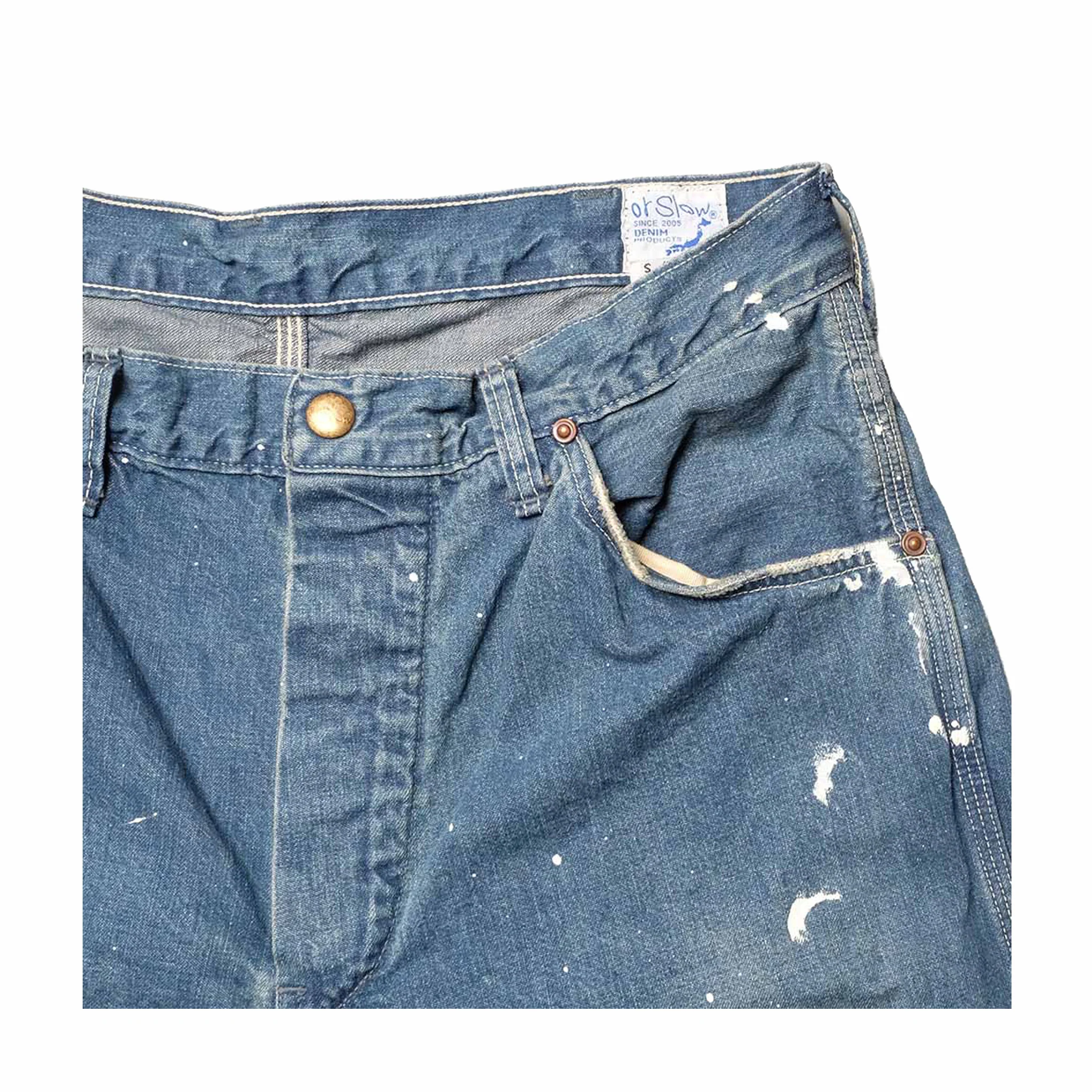 Orslow Denim Painter Pant - Paint (Used Wash) - Image 3