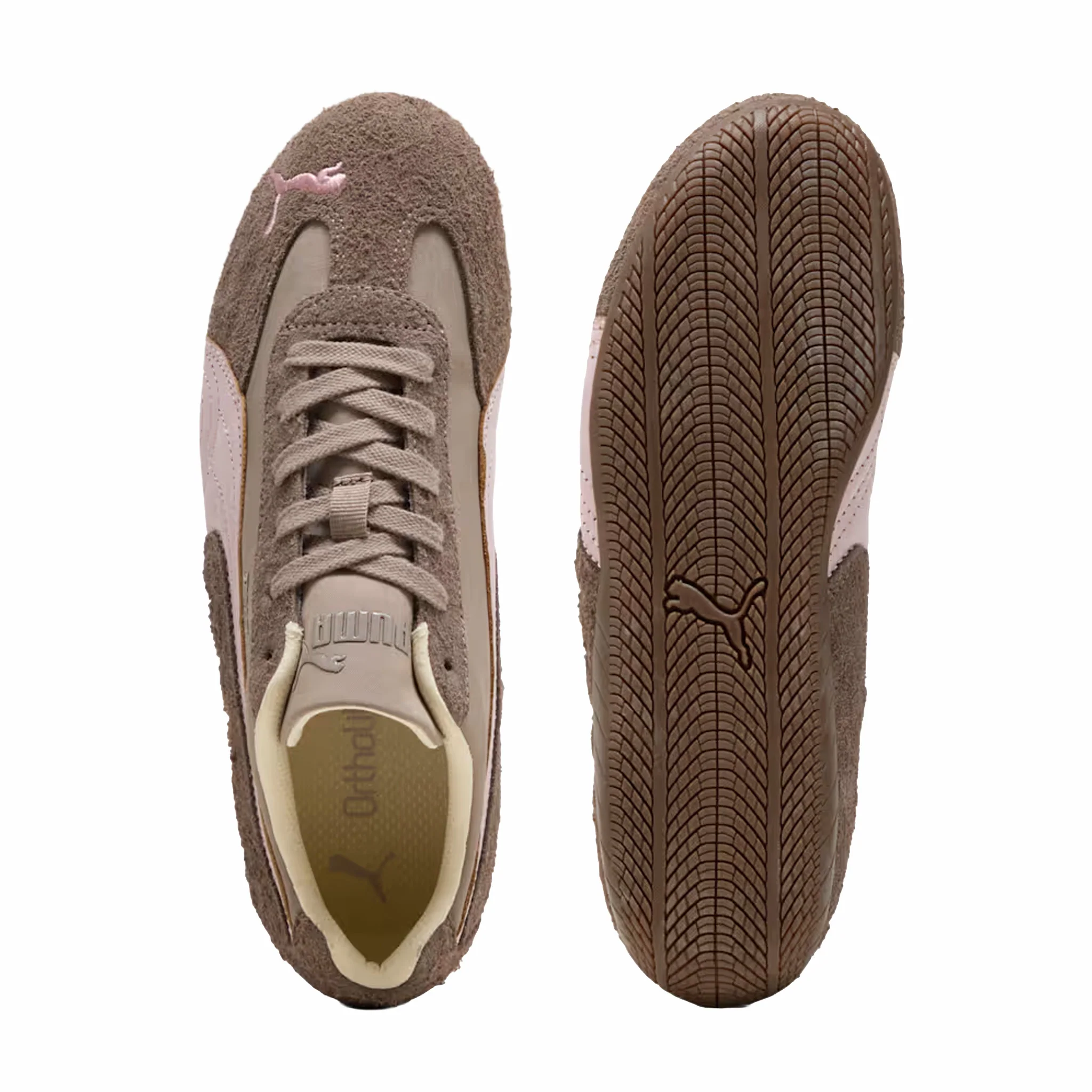 Puma Women's Speedcat Brushed Luxe (Mouse Gray/Gum) - Image 2