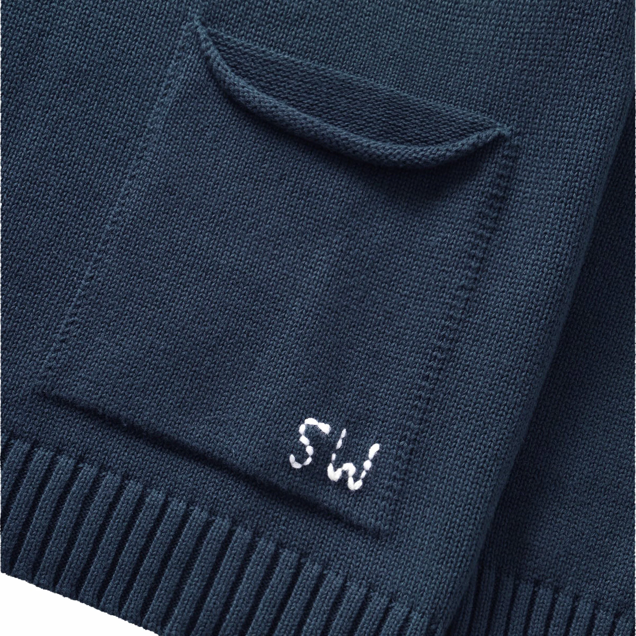 Service Works Mock Smock Sweater (Navy) - Image 2