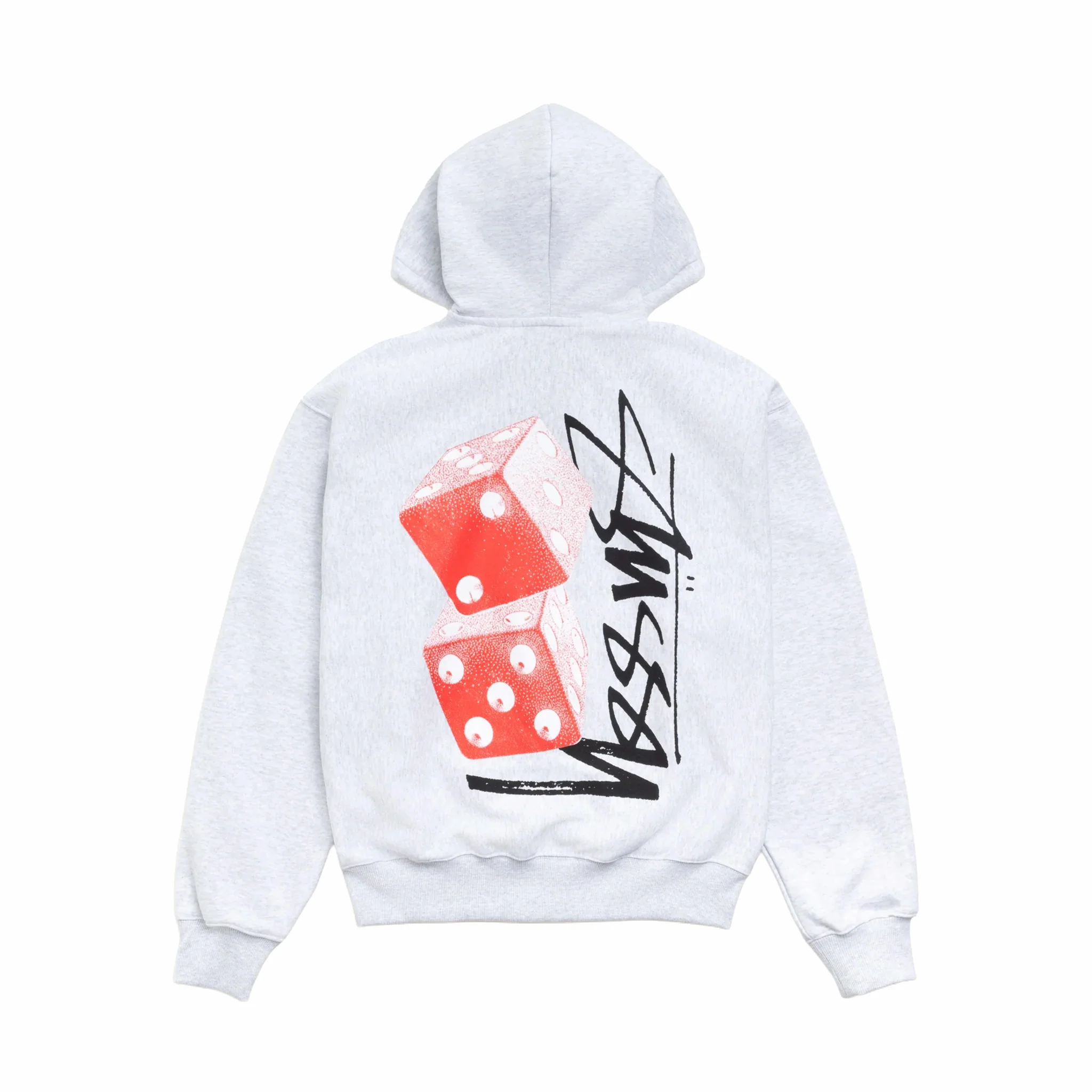 Stüssy Tall Dice Zip Hoodie (Ash Heather) - Image 2